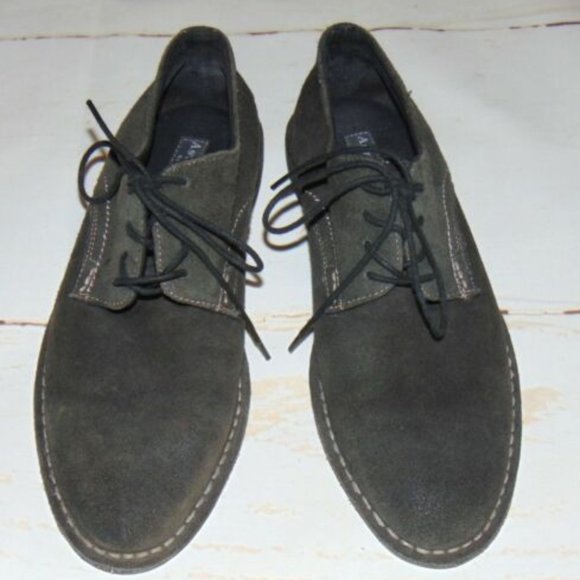 Gray Suede Shoes Stitched Steams 8 252001 Union